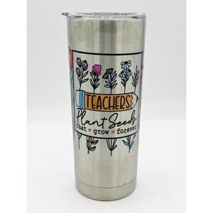Teacher Plant Seeds 20oz Stainless Steel Skinny Tumbler Teacher Cup School Gift